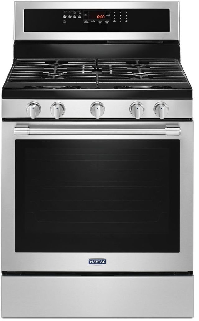 Maytag® 30" Fingerprint Resistant Stainless-Steel Freestanding Gas Range