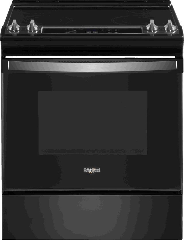 Whirlpool® 30" Black Stainless Freestanding Electric Range