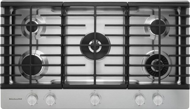 KitchenAid® 36'' Stainless Steel Gas Cooktop