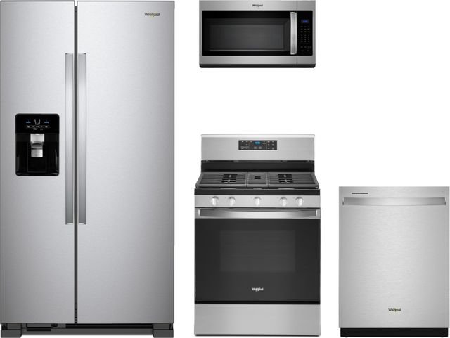 Whirlpool® 4 Piece Kitchen Package-Stainless Steel