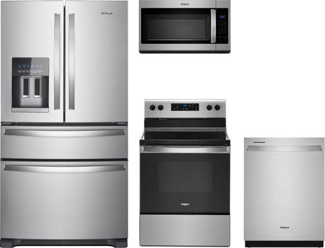 Whirlpool® 4 Piece Kitchen Package-Stainless Steel