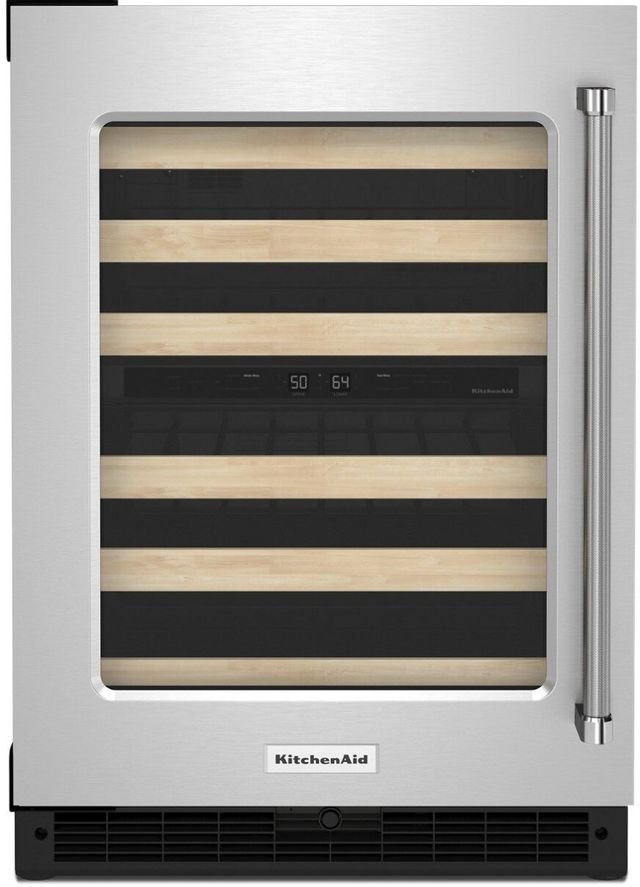 KitchenAid® 24" Stainless Steel Wine Cooler