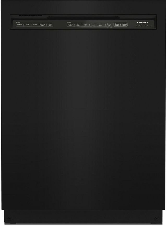 KitchenAid® 24" Black Built In Dishwasher