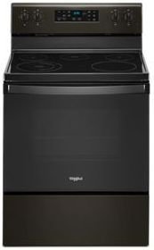 Whirlpool® 30" Fingerprint Resistant Black Stainless Steel Free Standing Electric Range